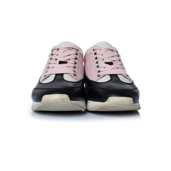 Hermes Goal Sneaker in Schwarz und Rosa - Image 5