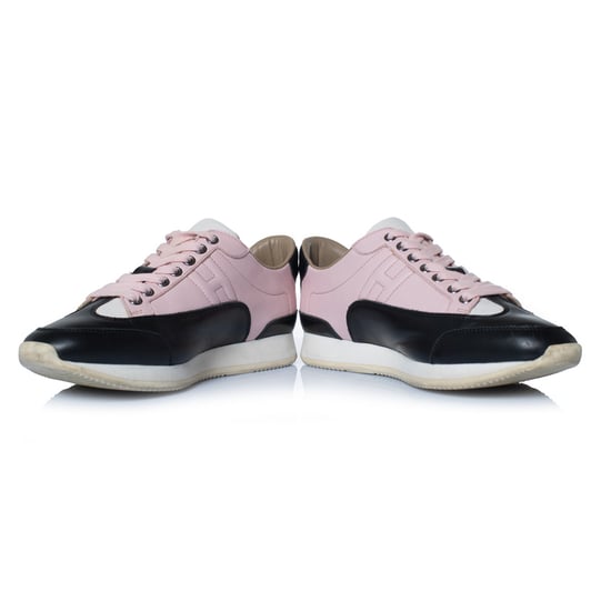 Hermes Goal Sneaker in Schwarz und Rosa - Image 6