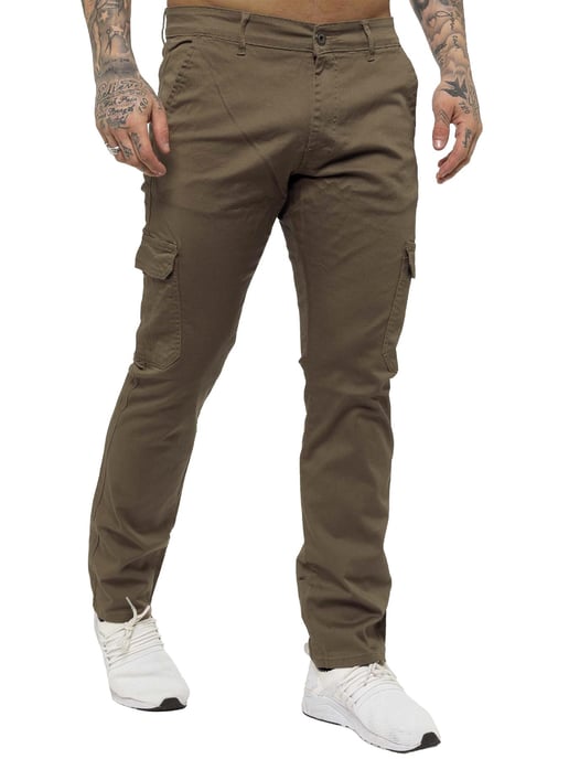 Enzo Herren Cargo Combat Chinos - Image 4
