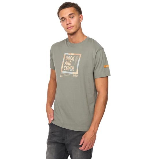 Duck and Cover - "Primatic" T-Shirt für Herren (Dunkel-Olive) - Image 4