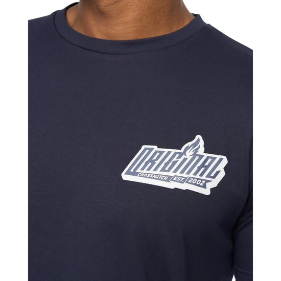 Crosshatch - "Jampstead" T-Shirt für Herren (Marine) - Image 3