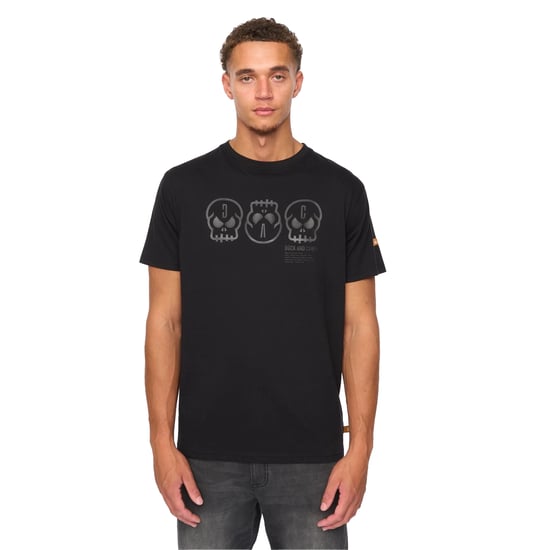 Duck and Cover - "Deltamans" T-Shirt für Herren (Schwarz) - Image 1