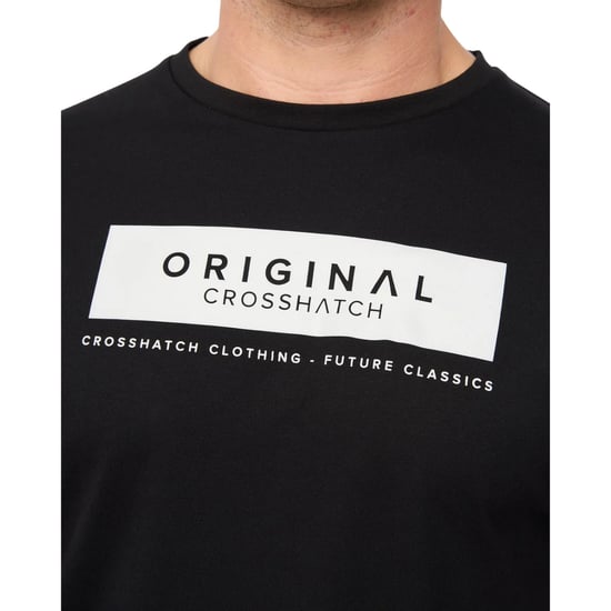 Crosshatch - "Jamstate" T-Shirt für Herren (Schwarz) - Image 3