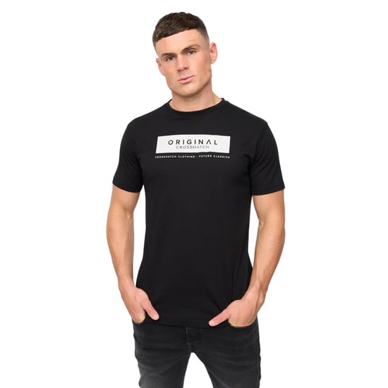 Crosshatch - "Jamstate" T-Shirt für Herren (Schwarz) - Image 4