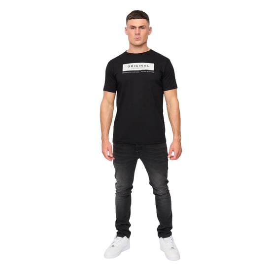 Crosshatch - "Jamstate" T-Shirt für Herren (Schwarz) - Image 5