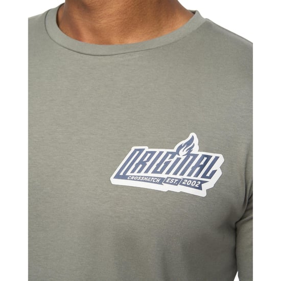Crosshatch - "Jampstead" T-Shirt für Herren (Oliv) - Image 3
