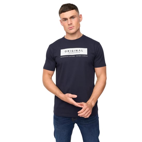 Crosshatch - "Jamstate" T-Shirt für Herren (Marine) - Image 4