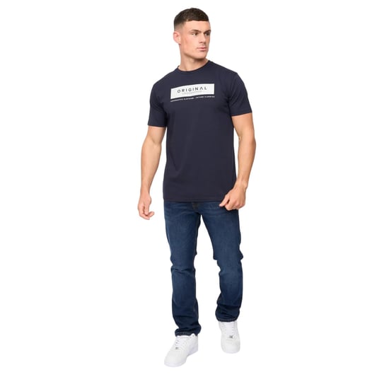 Crosshatch - "Jamstate" T-Shirt für Herren (Marine) - Image 5