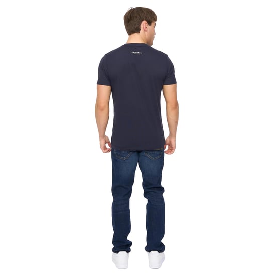 Crosshatch - "Shoptown" T-Shirt für Herren (Marine) - Image 2