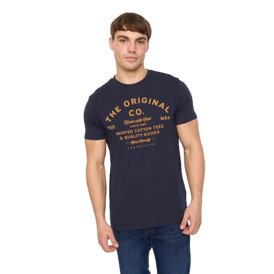 Crosshatch - "Shoptown" T-Shirt für Herren (Marine) - Image 3