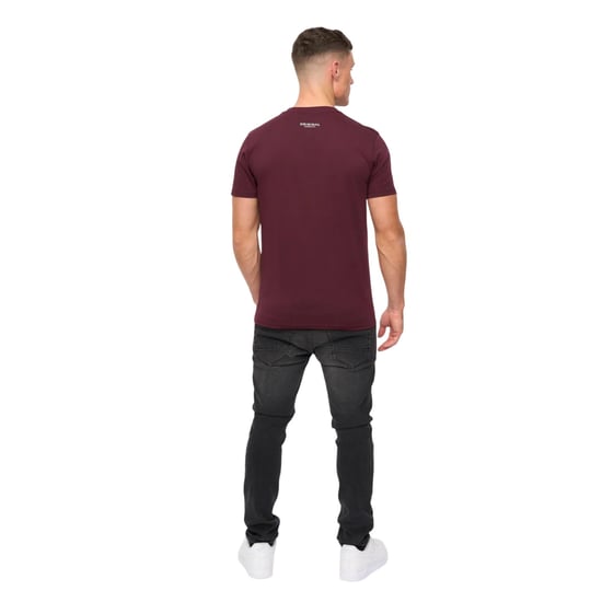Crosshatch - "Jamstate" T-Shirt für Herren (Rum Rosinen) - Image 2