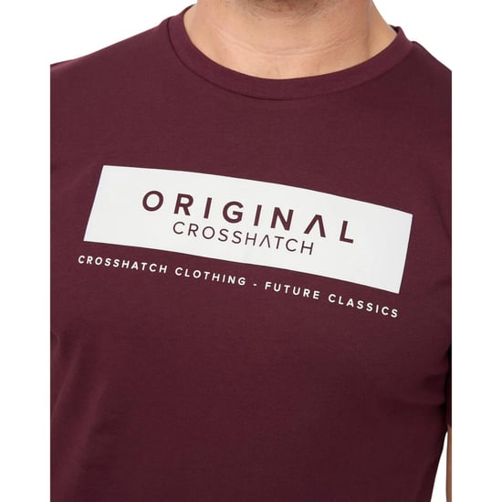 Crosshatch - "Jamstate" T-Shirt für Herren (Rum Rosinen) - Image 3