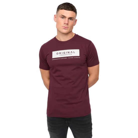 Crosshatch - "Jamstate" T-Shirt für Herren (Rum Rosinen) - Image 4