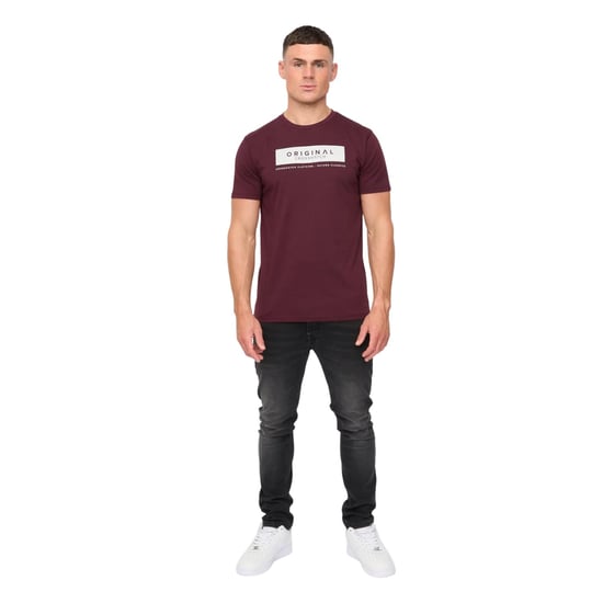 Crosshatch - "Jamstate" T-Shirt für Herren (Rum Rosinen) - Image 5