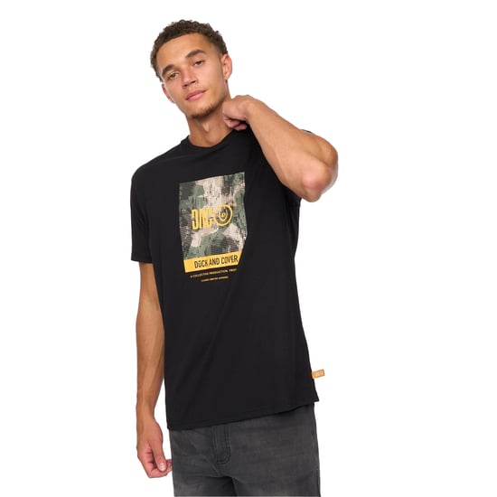 Duck and Cover - "Camostack" T-Shirt für Herren (Schwarz) - Image 4