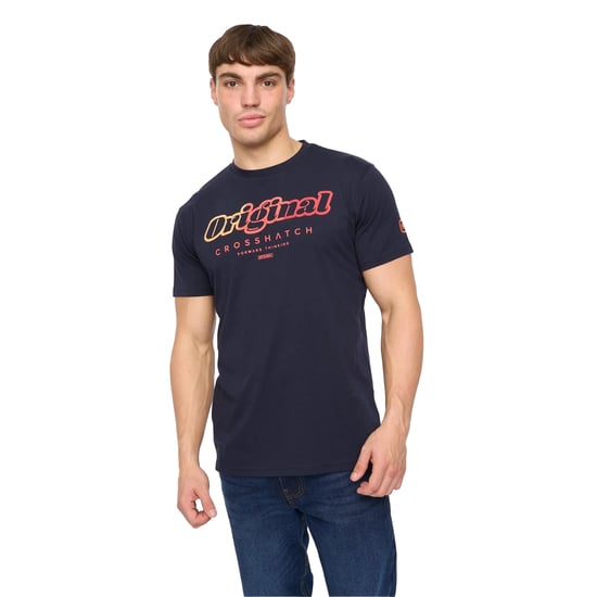 Crosshatch - "Hybridge" T-Shirt für Herren (Marine) - Image 3