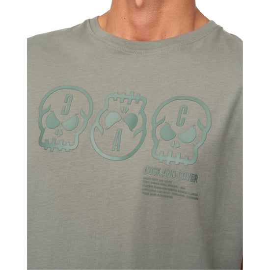 Duck and Cover - "Deltamans" T-Shirt für Herren (Dunkel-Olive) - Image 3