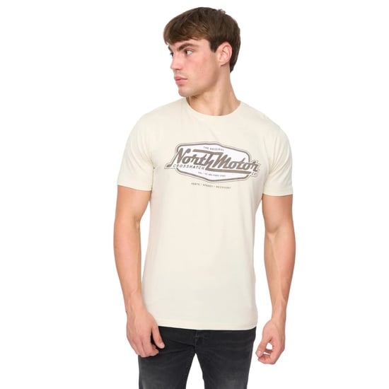 Crosshatch - "Hellmere" T-Shirt für Herren (Naturweiß) - Image 4