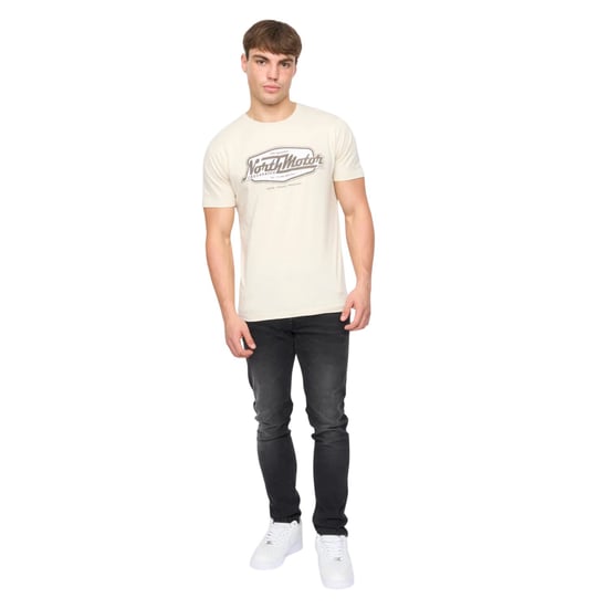 Crosshatch - "Hellmere" T-Shirt für Herren (Naturweiß) - Image 5