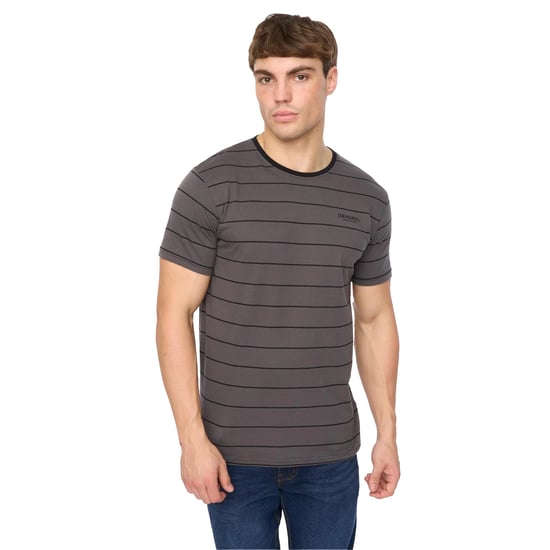 Crosshatch - "Hemtowns" T-Shirt für Herren (Schwarz) - Image 1