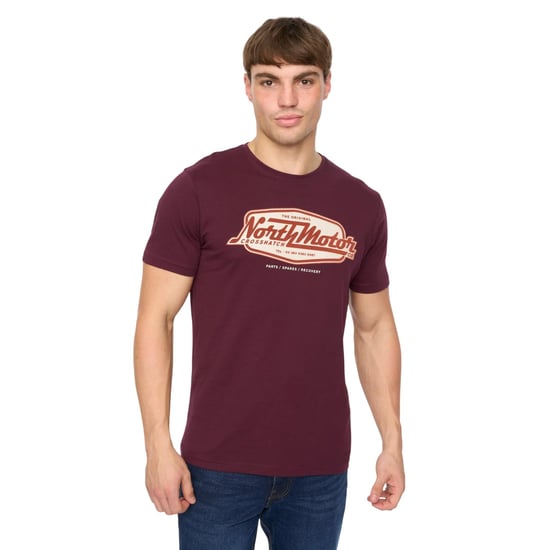 Crosshatch - "Hellmere" T-Shirt für Herren (Rum Rosinen) - Image 1