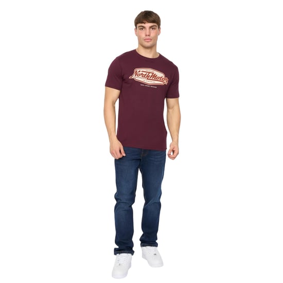 Crosshatch - "Hellmere" T-Shirt für Herren (Rum Rosinen) - Image 5