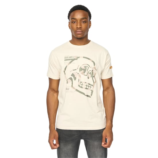 Duck and Cover - "Skullmatic" T-Shirt für Herren (Naturweiß) - Image 1