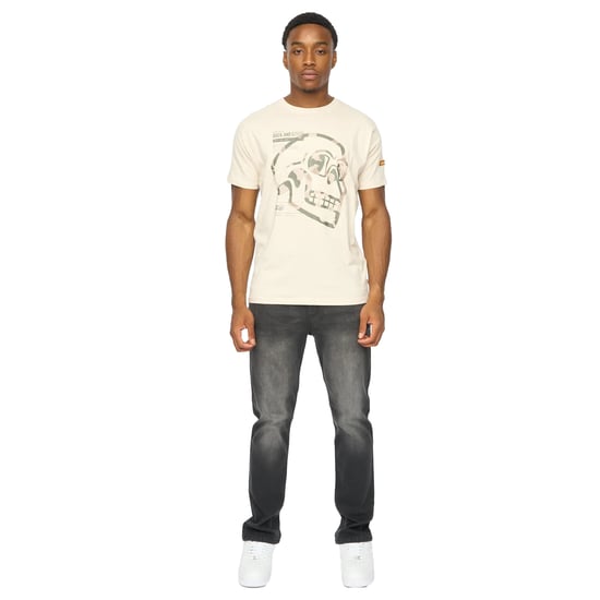 Duck and Cover - "Skullmatic" T-Shirt für Herren (Naturweiß) - Image 4