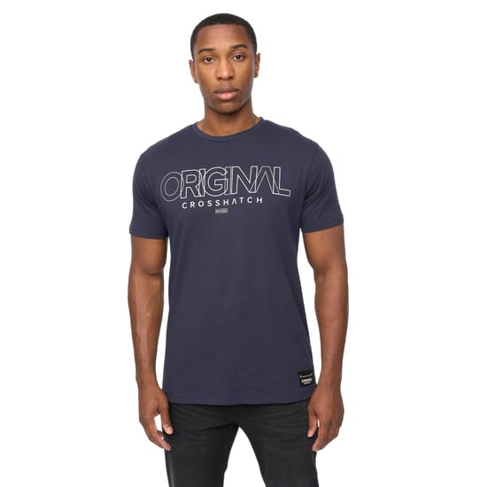 Crosshatch - "Carrimoore" T-Shirt für Herren (Marine) - Image 1