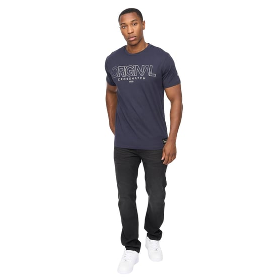 Crosshatch - "Carrimoore" T-Shirt für Herren (Marine) - Image 4