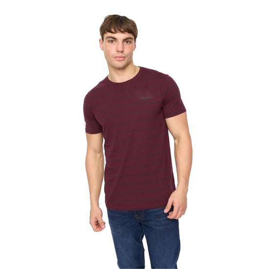 Crosshatch - "Hemtowns" T-Shirt für Herren (Rum Rosinen) - Image 1