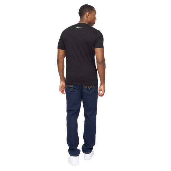Crosshatch - "Vintarge" T-Shirt für Herren (Schwarz) - Image 2