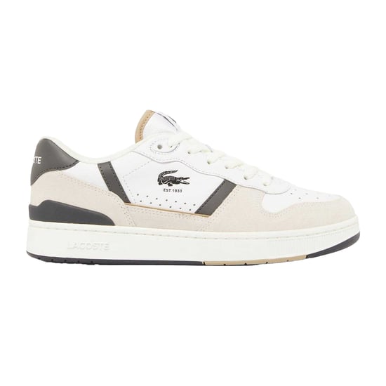 Lacoste - "T-Clip Set" Sneaker für Herren, Leder (Weiß/Grün) - Image 3
