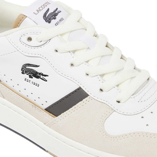 Lacoste - "T-Clip Set" Sneaker für Herren, Leder (Weiß/Grün) - Image 6