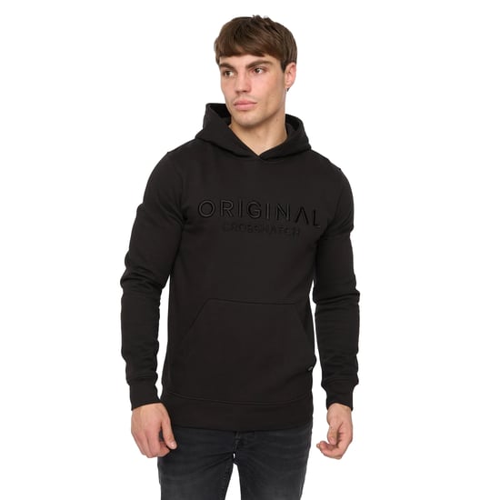 Crosshatch - "Haromere" Kapuzenpullover für Herren (Schwarz) - Image 1