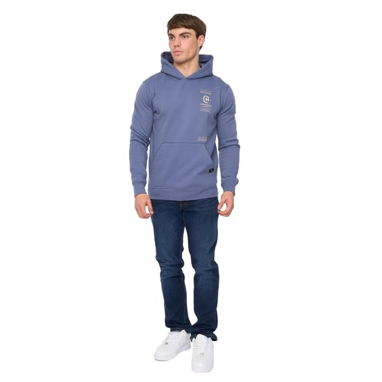 Crosshatch - "Jamolat" Kapuzenpullover für Herren (Jeansblau) - Image 4