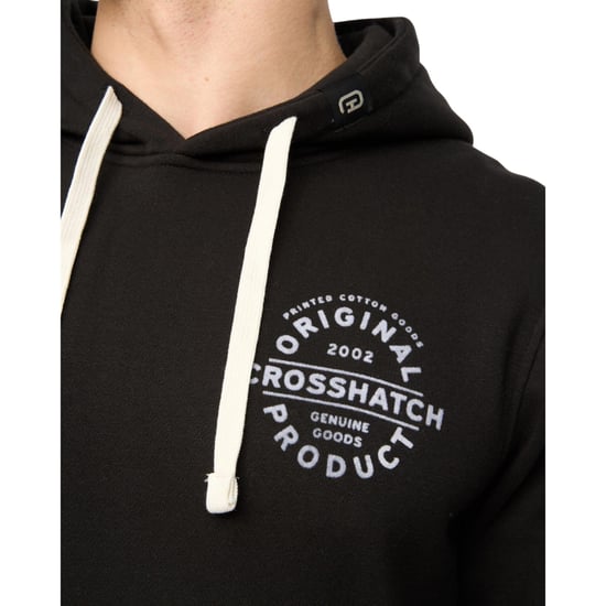 Crosshatch - "Cresswell" Kapuzenpullover für Herren (Schwarz) - Image 3