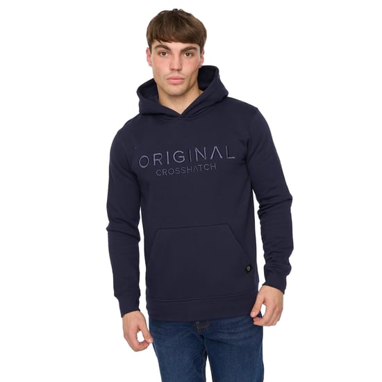 Crosshatch - "Haromere" Kapuzenpullover für Herren (Marine) - Image 3