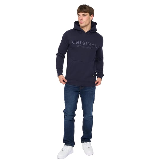 Crosshatch - "Haromere" Kapuzenpullover für Herren (Marine) - Image 4