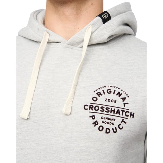 Crosshatch - "Cresswell" Kapuzenpullover für Herren (Grau meliert) - Image 3