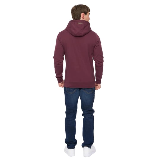 Crosshatch - "Motocross" Kapuzenpullover für Herren (Weinrot) - Image 2