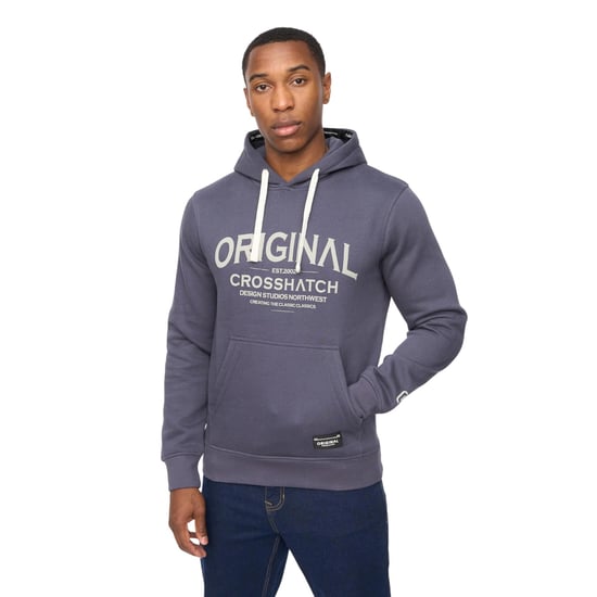 Crosshatch - "Vintarge" Kapuzenpullover für Herren (Marine) - Image 1