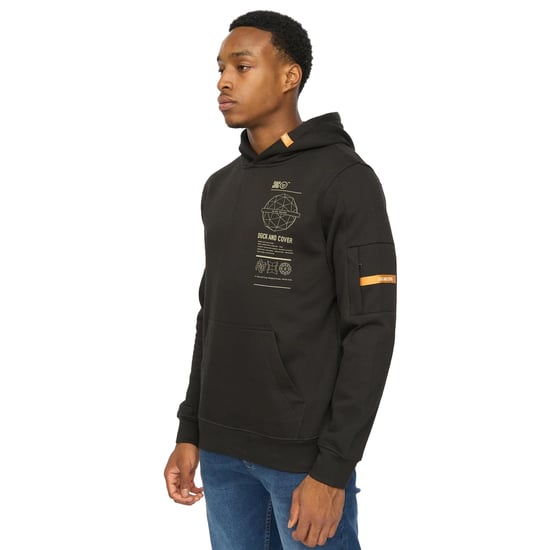 Duck and Cover - "Ashland" Kapuzenpullover für Herren (Schwarz) - Image 3