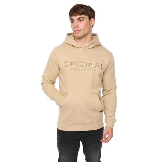 Crosshatch - "Haromere" Kapuzenpullover für Herren (Steinfarben) - Image 1