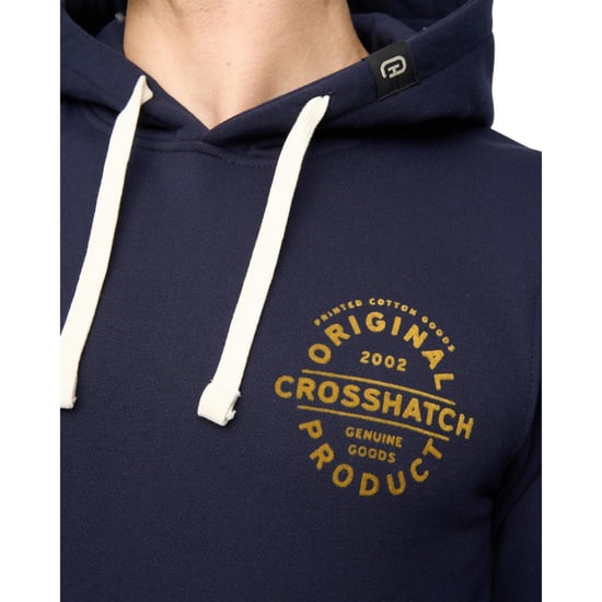 Crosshatch - "Cresswell" Kapuzenpullover für Herren (Marine) - Image 3