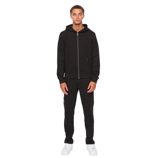 Duck and Cover - "Optimus" Hoodie mit durchgehendem Reißverschluss für Herren (Schwarz) - Image 4
