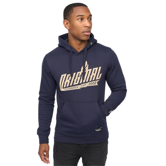 Crosshatch - "Jampstead" Kapuzenpullover für Herren (Marine) - Image 3