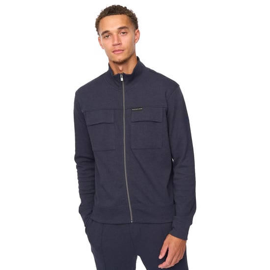 Duck and Cover - "Tames" Sweatshirt für Herren, Durchgehender Reißverschluss (Marine) - Image 3