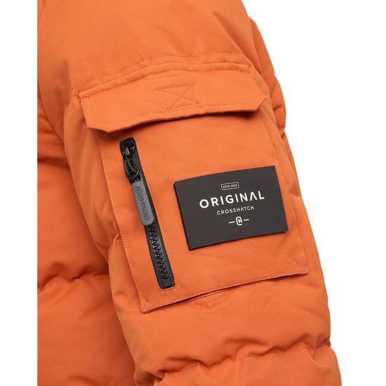 Crosshatch - "Milwaka" Jacke für Herren, Lang (Dunkel Orange) - Image 3