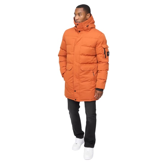 Crosshatch - "Milwaka" Jacke für Herren, Lang (Dunkel Orange) - Image 5